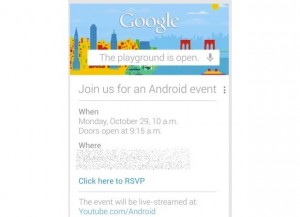 Googlen kutsu Android-tapahtumaan 29. lokakuuta