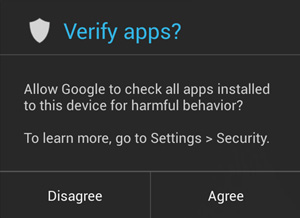 Android 4.2:n sovellusten varmistus -kysymys