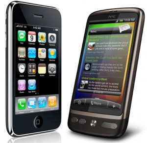 Applen iPhone ja HTC:n Desire