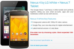 Nexus 4 ja Nexus 7 mainoksessa