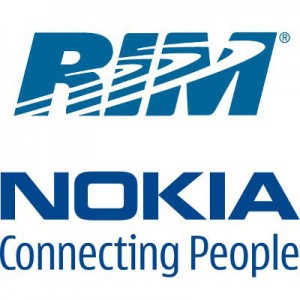 RIMin ja Nokian logot