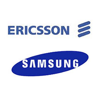 Ericssonin ja Samsungin logot