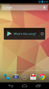 Googlen Sound Search -widget-pienoissovellus