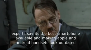 Kuvankaappaus Lumia 920 Hitler-parodiavideosta