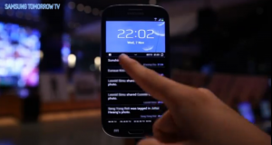 Kuvankaappaus Samsungin Galaxy S III Premium Suite -esittelyvideolta