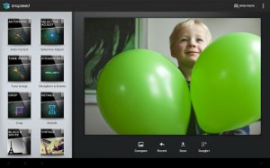 Kuvankaappaus Snapseedin Android-sovelluksesta