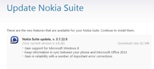 Nokia Suite -päivitys