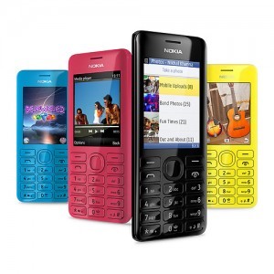 Nokia 206 eri väreissä