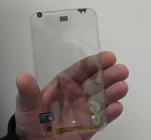 Polytronin läpinäkyvän älypuhelimen prototyyppi