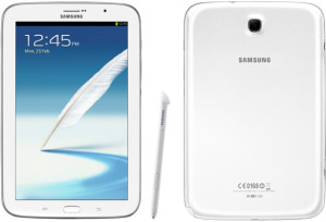 Samsung Galaxy Note 8.0 edestä ja takaa