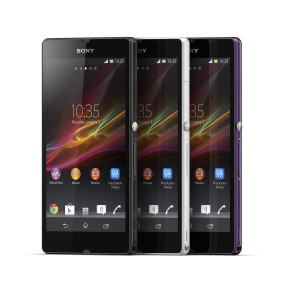 Sonyn tuore huippupuhelin Xperia Z eri väreissä