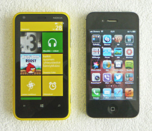 Lumia 620 vs. Apple iPhone