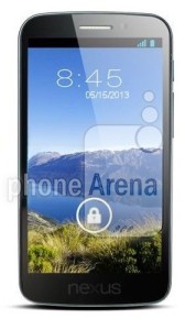 Mahdollisesti Nexus 5 vuotaneessa, Phone Arenan julkaisemassa lehdistökuvassa