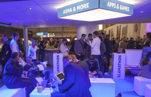 Nokian osastoa MWC:ssä 2013