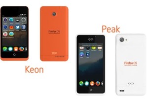Geeksphonen aiempia Firefox OS -puhelimia, Keon ja Peak