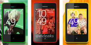 Nokian Asha kertaa kolme @evleaksin julkaisemassa kuvassa