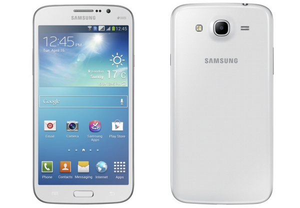 Samsung Galaxy Mega 5.8 edestä ja takaa