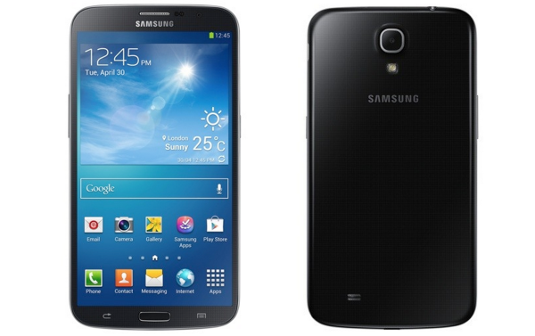 Samsung Galaxy Mega 6.3 edestä ja takaa