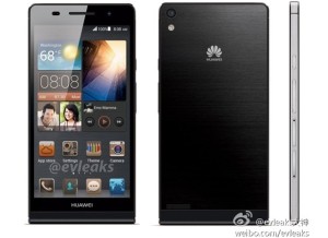 Huawei Ascend P6 mustana @evleaksin paljastamassa lehdistökuvassa