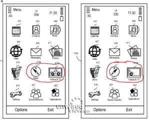 Unwired View -sivuston julkaisema kuvankaappaus Nokian vuotojen jäljitysjärjestelmän patentista