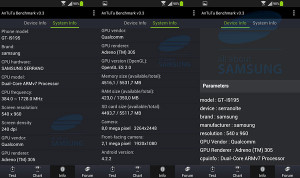 Samsung Galaxy S4 minin tiedot AnTuTusta AllAboutSamsung.den julkaisemissa kuvissa