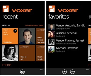 Voxerin Windows Phone -sovellus