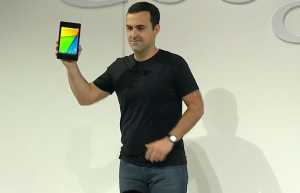 Googlen nyt jättävä Hugo Barra esitteli Nexus 7 -uutuuden Googlen tilaisuudessa