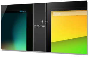 Uuden Nexus 7:n pienempi näytönreunus
