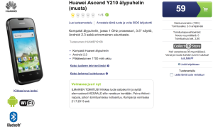 Huawei Ascend Y210 59 eurolla Gigantista