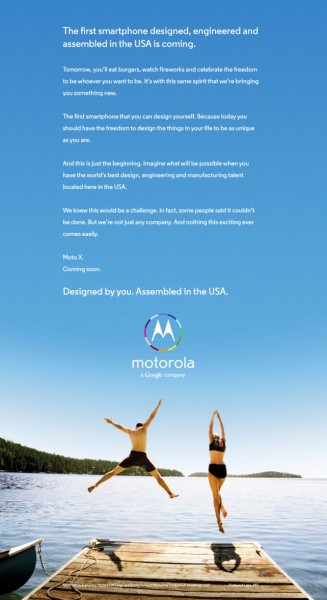 Motorolan Moto X -mainos