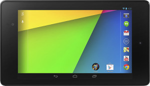 Uusi Nexus 7 sivuttain
