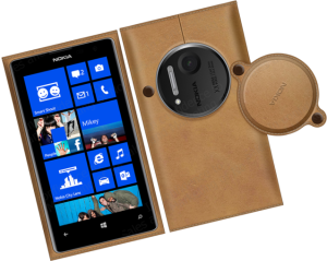Nokia Lumia 1020 ja nahkainen suojakuori