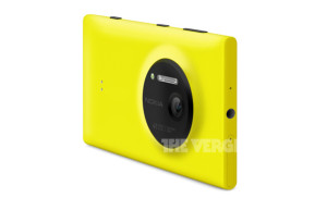 Nokia Lumia 1020 keltaisena The Vergen julkaisemassa lehdistökuvassa