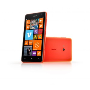 Nokia Lumia 625 oranssina