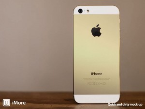 Tältä samppanjankultainen iPhone voisi näyttää. iMoren esimerkkikuva.