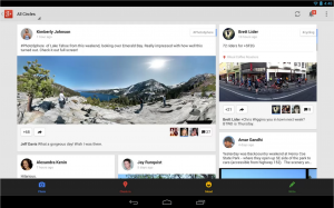 Google+ Android-tabletilla