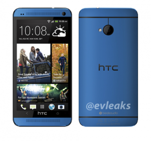 HTC One sinisenä @evleaksin julkaisemassa kuvassa