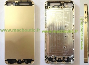 iPhone 5S:n väitetty kultainen runko ja kuori Macabouticin julkaisemissa kuvissa