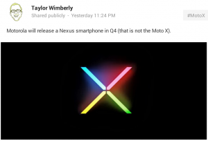 Motorolalta seuraava Nexus-puhelin?