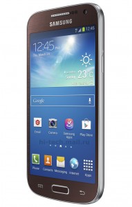 Samsung Galaxy S4 minin Amber Brown -värivaihtoehto Hi-tech@Mail.run kuvassa