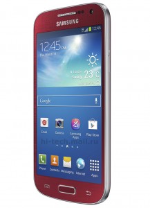 Samsung Galaxy S4 minin Red Aurora -värivaihtoehto Hi-tech@Mail.run kuvassa