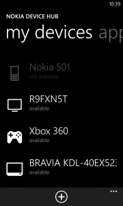 Nokia Device Hub My Devices