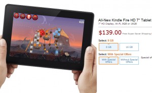 Amazon myy jo omia Kindle Fire -tablettejaan