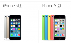 iPhone 5s ja iPhone 5c