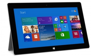 Nykyinen Microsoft Surface 2 edestä