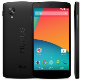 Nexus 5 Googlen virallisessa kuvassa