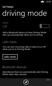 Windows Phone 8:n uuden ajotilan asetukset