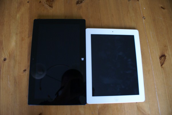 Microsoft Surface Pro 2 ja 4. sukupolven iPad