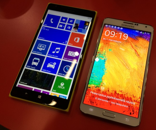 Lumia 1520 vs. Galaxy Note 3