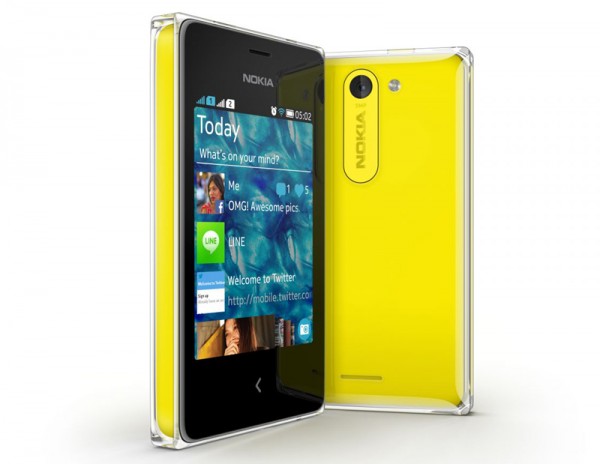 Nokia Asha 503 keltaisena
